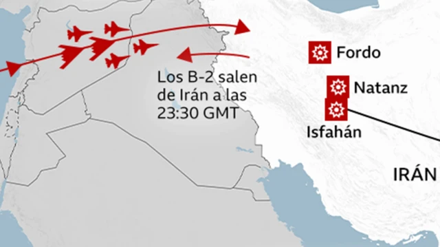 Los mapas y gráficos que muestran cómo fue “Martillo de Medianoche”, la operación militar de EE.UU. contra Irán