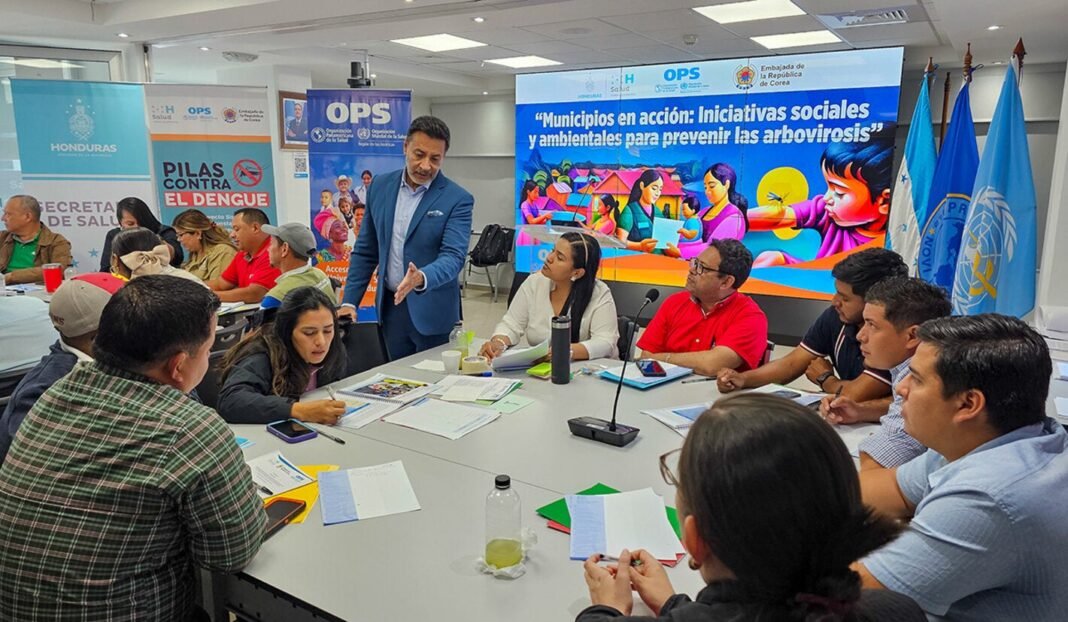 Municipalidades de Honduras validan guía técnica como instrumento de gestión municipal contra arbovirosis con apoyo de la OPS y Corea