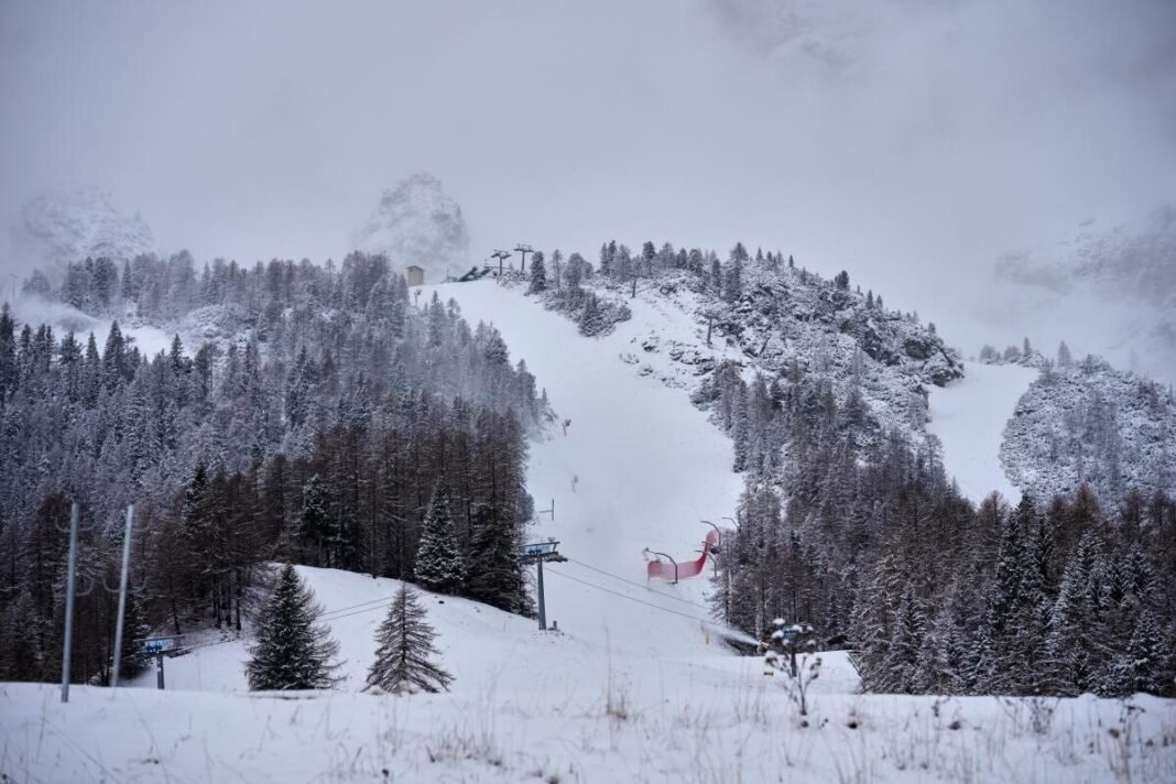 Montañas olímpicas de Milán-Cortina están cubiertas de nieve tras primera gran tormenta