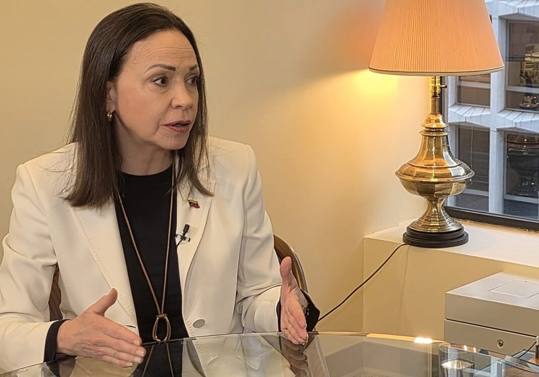 María Corina Machado: «Lo único que soporta al régimen y a Delcy Rodríguez es la represión»