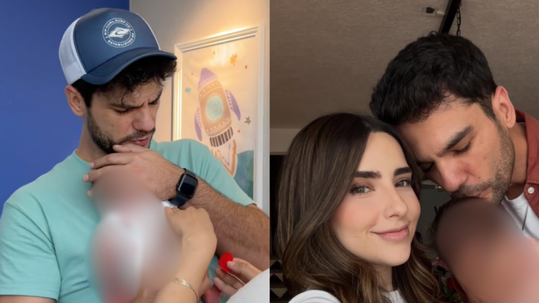 Ramses Aleman y Fernanda Urdapilleta La Reaccion Viral de un Padre ante las Primeras Vacunas de su Bebe en el Hospital