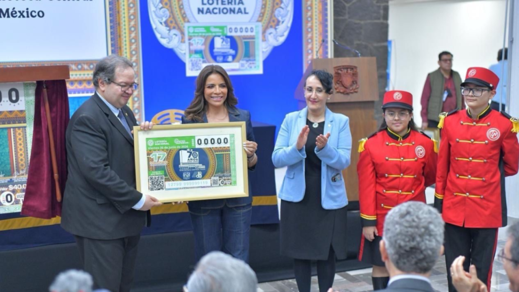 Reflejo de Saber y Patrimonio Loteria Conmemora 70 Anos de la Biblioteca Central de la UNAM