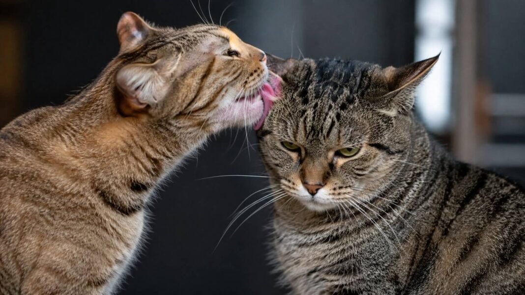 Comportamiento Felino Revisitado: El Acicalamiento como Indicador de Tensión Social, No Solo Afecto