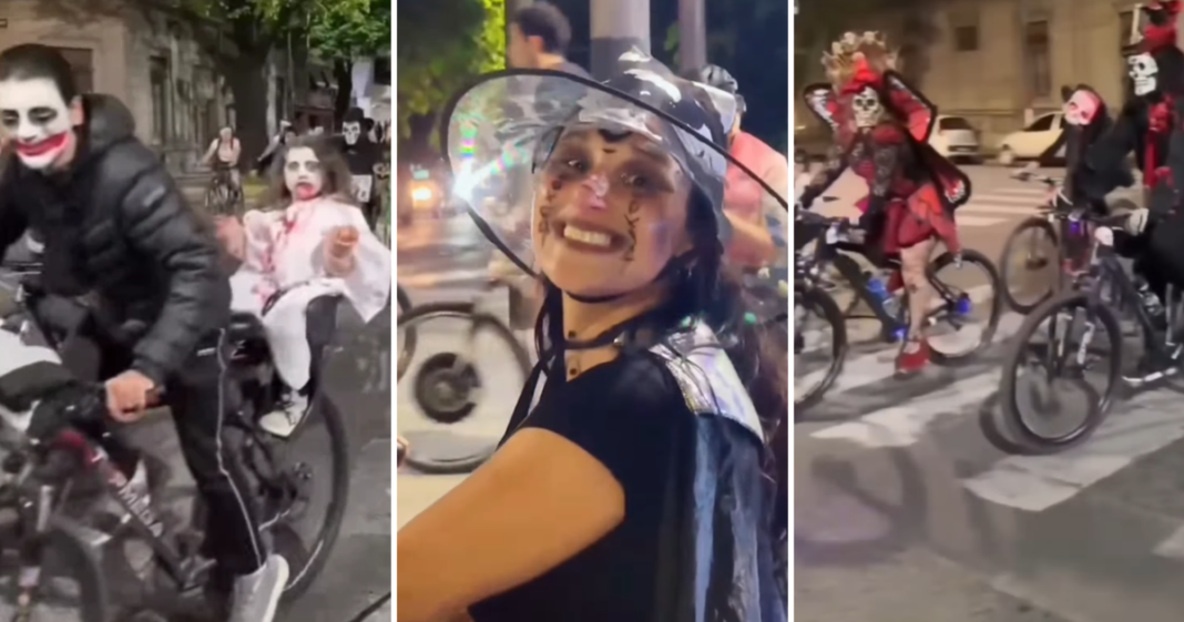 Argentina Celebra Noche de Brujas con Bicicleteadas Tematicas