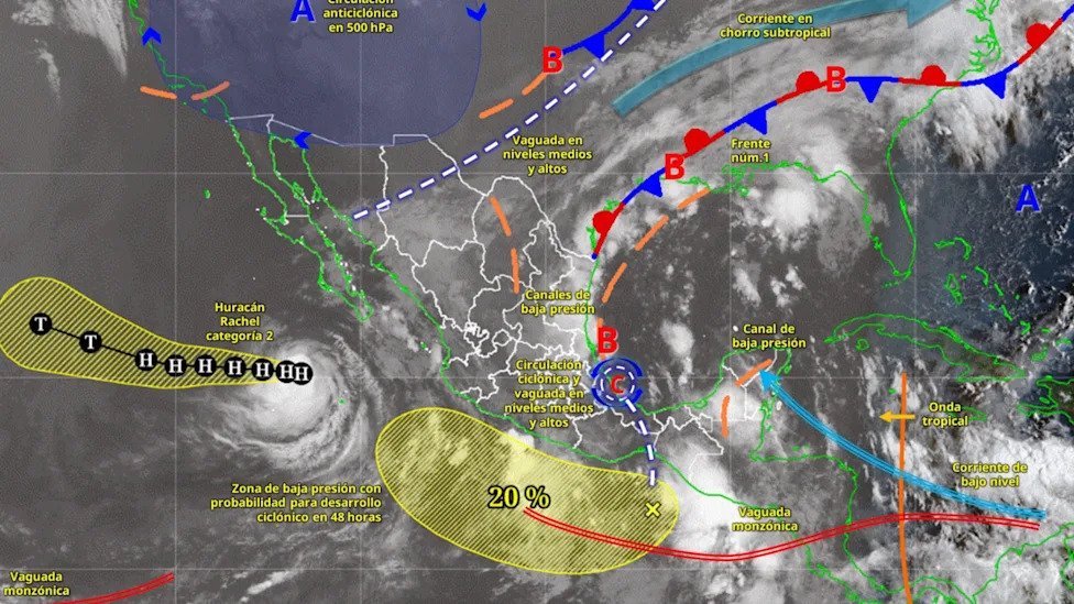 Convergencia Climática en México: Frente Frío y Ciclón Rachel Desatan Alerta Nacional Convergencia Climatica en Mexico Frente Frio y Ciclon Rachel Desatan Alerta Nacional