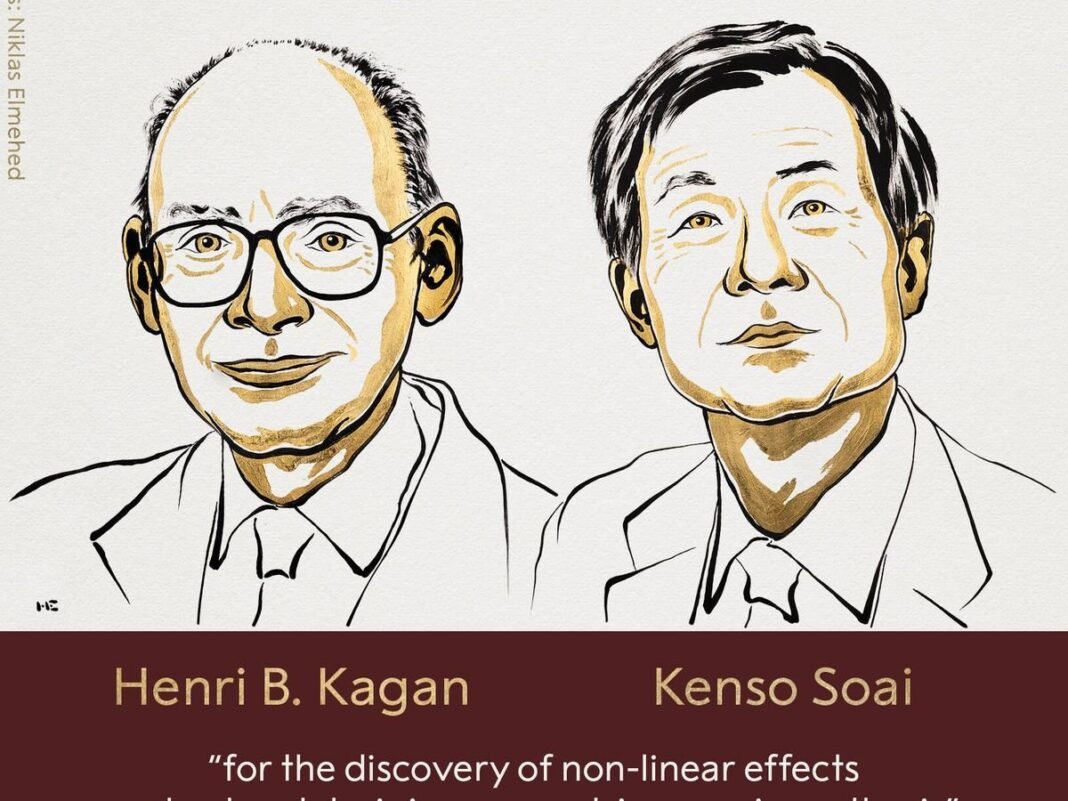 Henri Kagan y Kenso Soai Nobel de Quimica 2026 por revolucionar la Sintesis Asimetrica